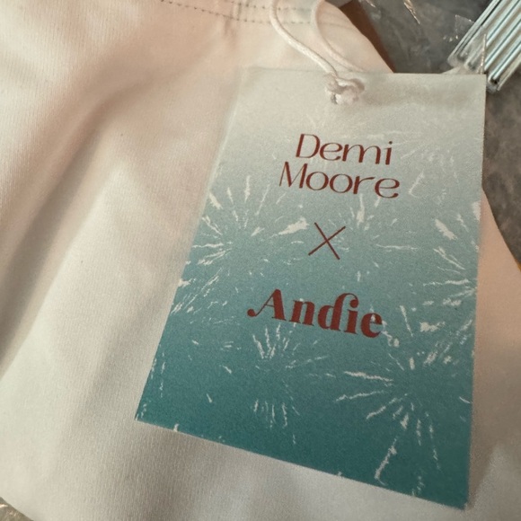 Andie The Tropez White Bikini Swim Bottom XL - Picture 8 of 9
